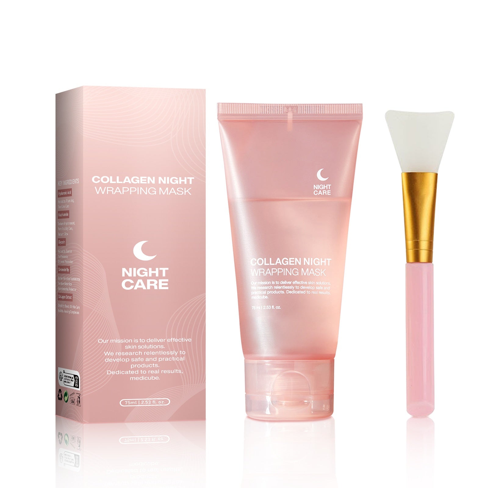 Collagen Wrapping Night Mask for Face, Hydrating Firming & Anti-Aging Skincare - WebLuxes Store