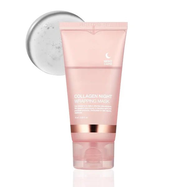 Collagen Wrapping Night Mask for Face, Hydrating Firming & Anti-Aging Skincare - WebLuxes Store