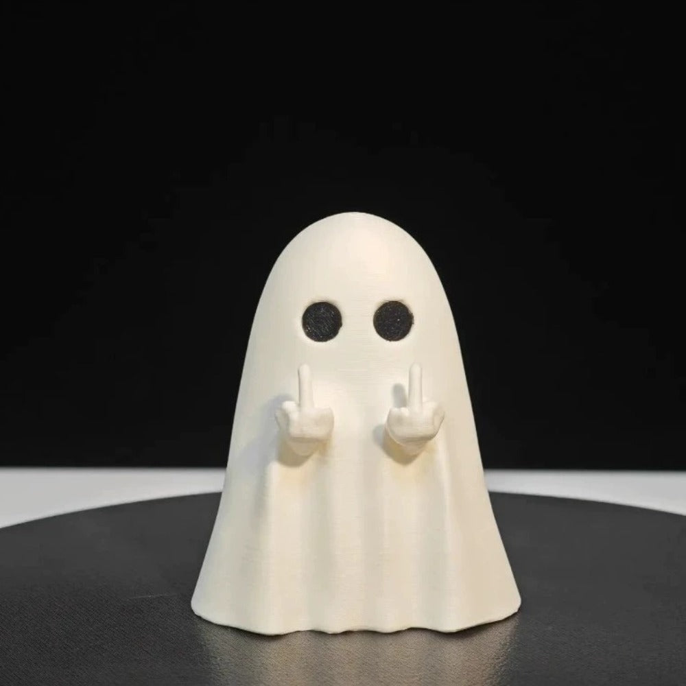 Cute Ghost Resin Statue Funny Halloween Shelf Decor