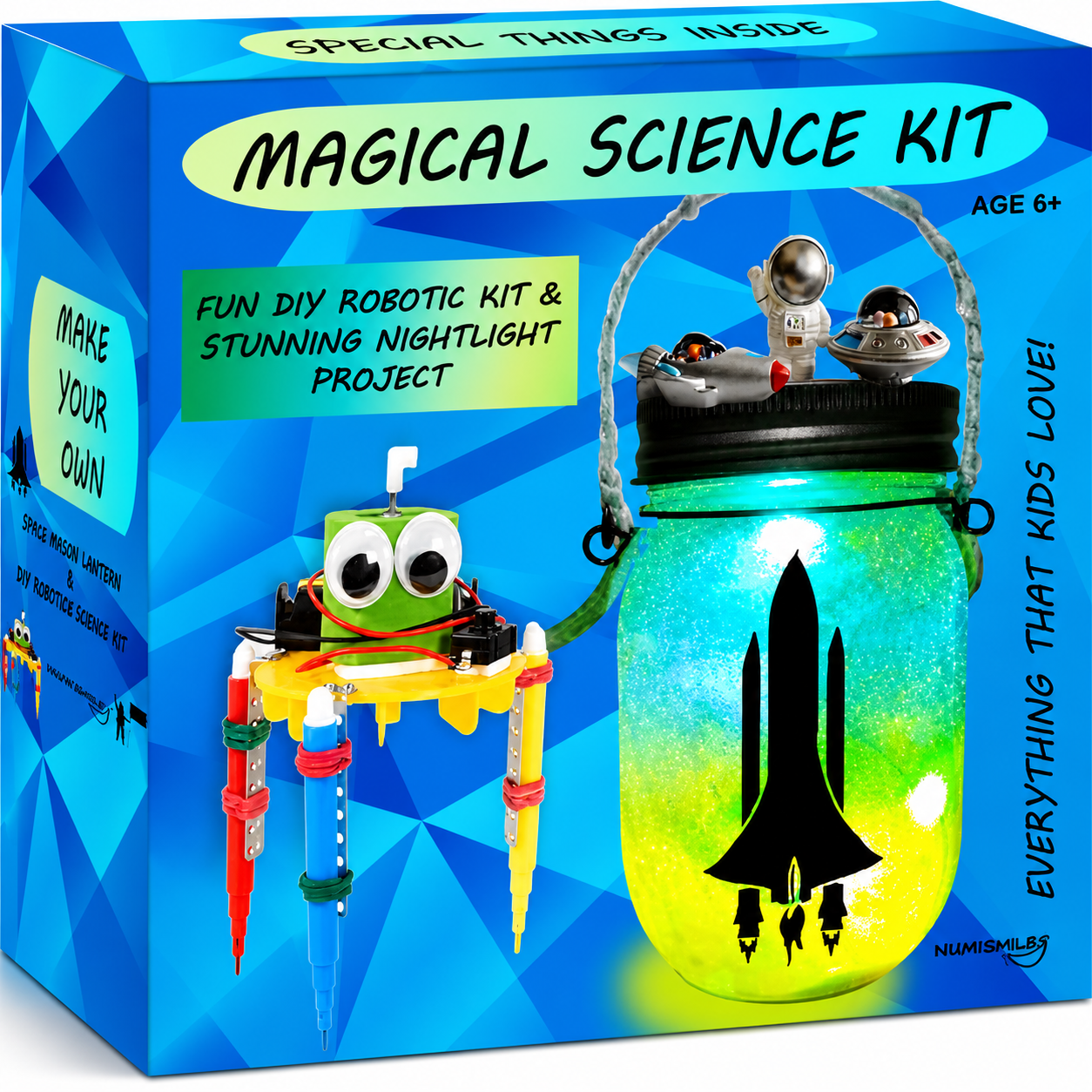DIY Space Night Light & Robot STEM Science Kit for Kids Ages 5–12 – Educational Arts & Crafts Gift Set for Boys & Girls - Web Luxes