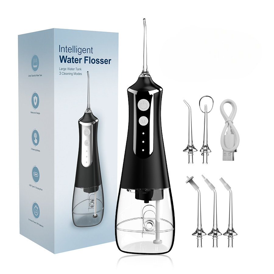 Dental Water Flosser 5 Nozzles 3 Modes USB Rechargeable