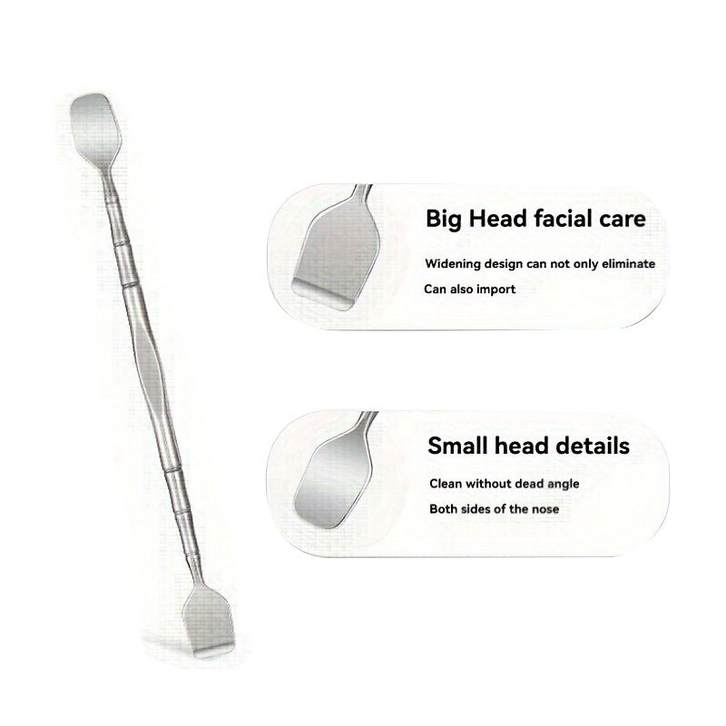 Double-Ended Blackhead Remover Tool – Stainless Steel Facial Pore Cleaner & Exfoliating Skin Care Tool - WebLuxes Store