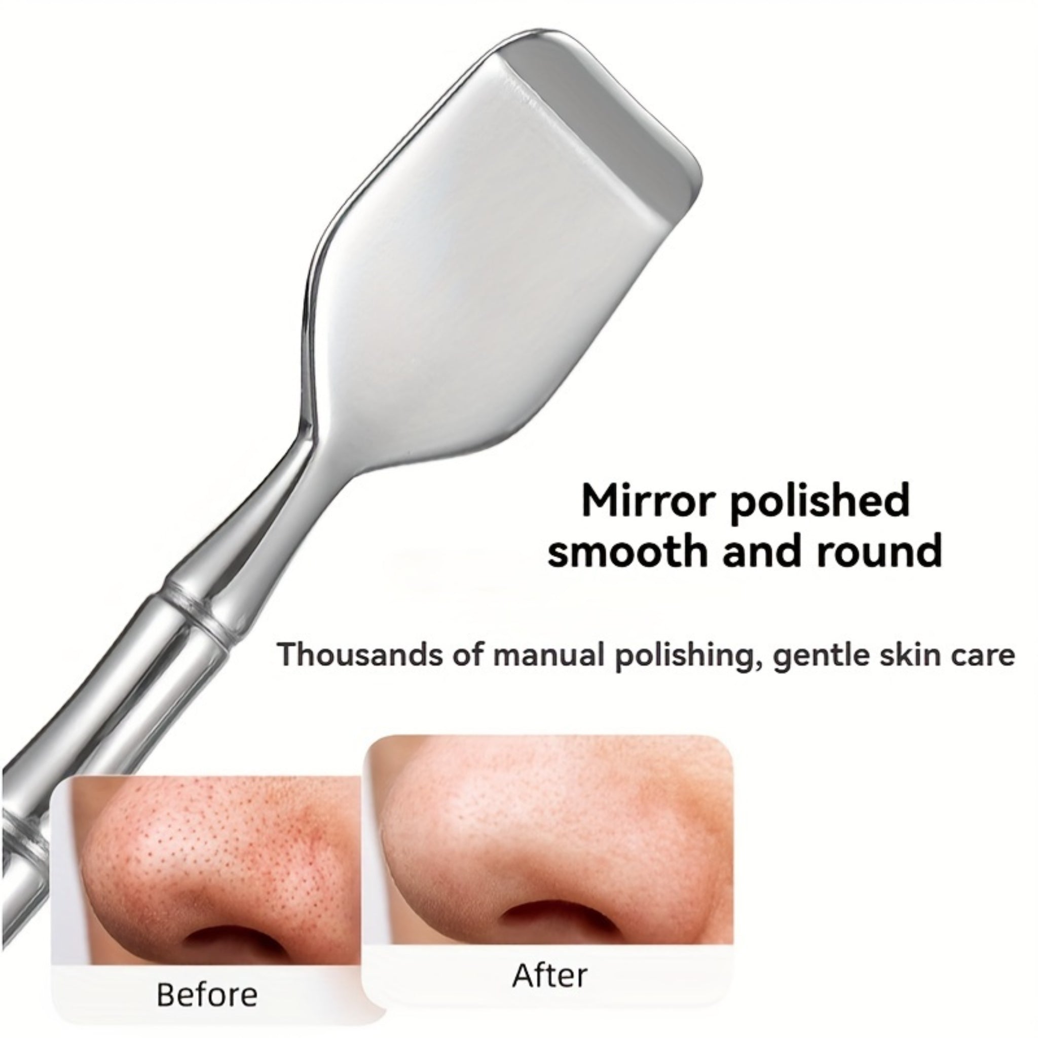 Double-Ended Blackhead Remover Tool – Stainless Steel Facial Pore Cleaner & Exfoliating Skin Care Tool - WebLuxes Store
