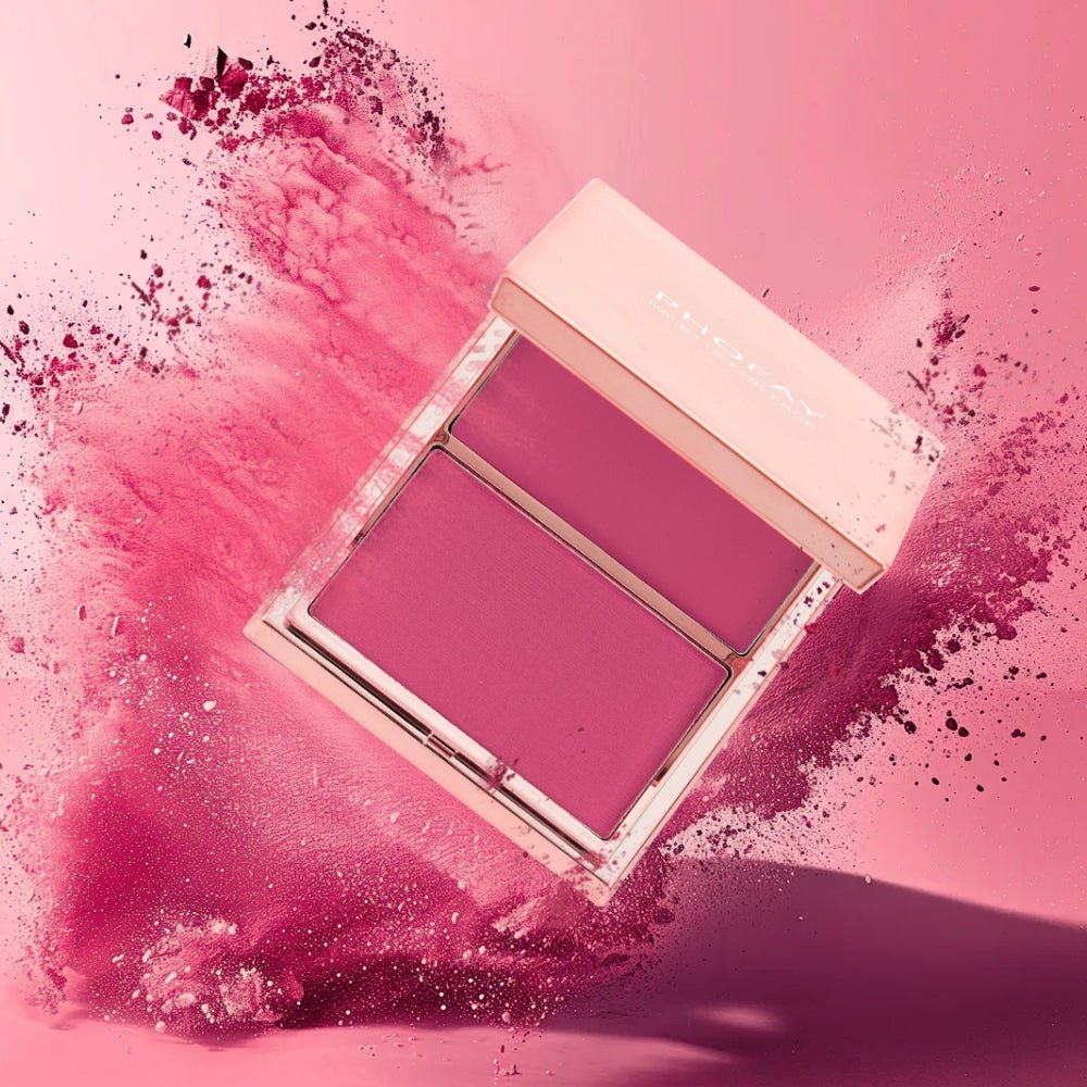 Double-Take Cream and Powder Blush Duo Compact for Long-Wearing, Seamless & Radiant Makeup - WebLuxes Store