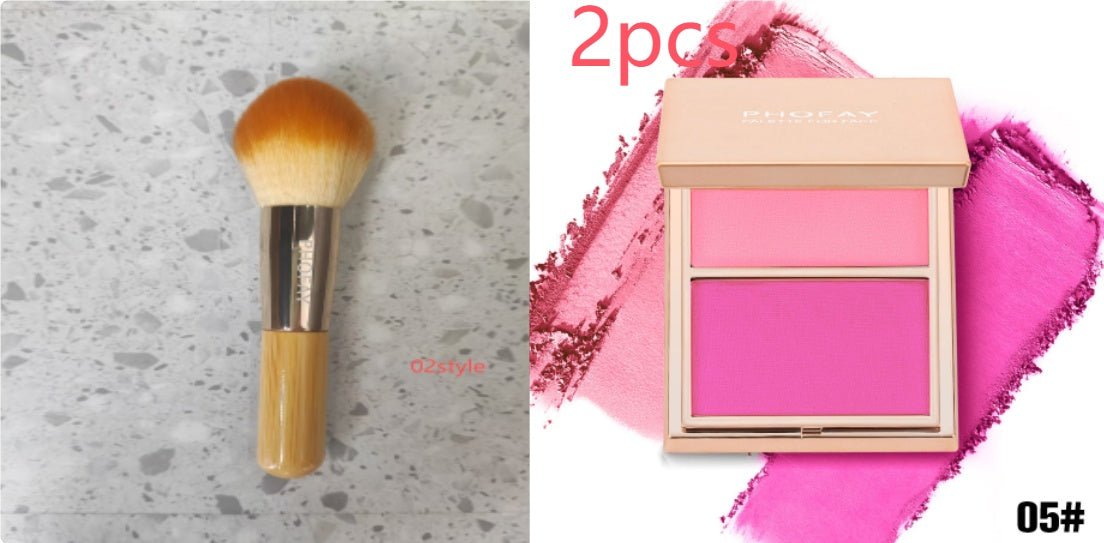 Double-Take Cream and Powder Blush Duo Compact for Long-Wearing, Seamless & Radiant Makeup - WebLuxes Store