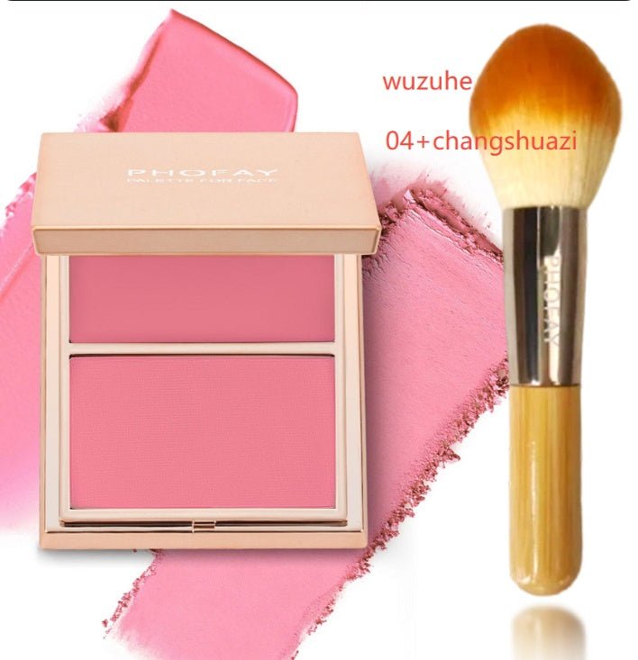 Double-Take Cream and Powder Blush Duo Compact for Long-Wearing, Seamless & Radiant Makeup - WebLuxes Store