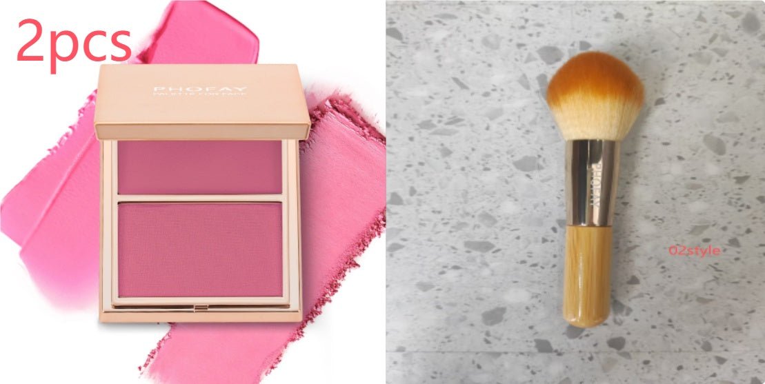 Double-Take Cream and Powder Blush Duo Compact for Long-Wearing, Seamless & Radiant Makeup - WebLuxes Store