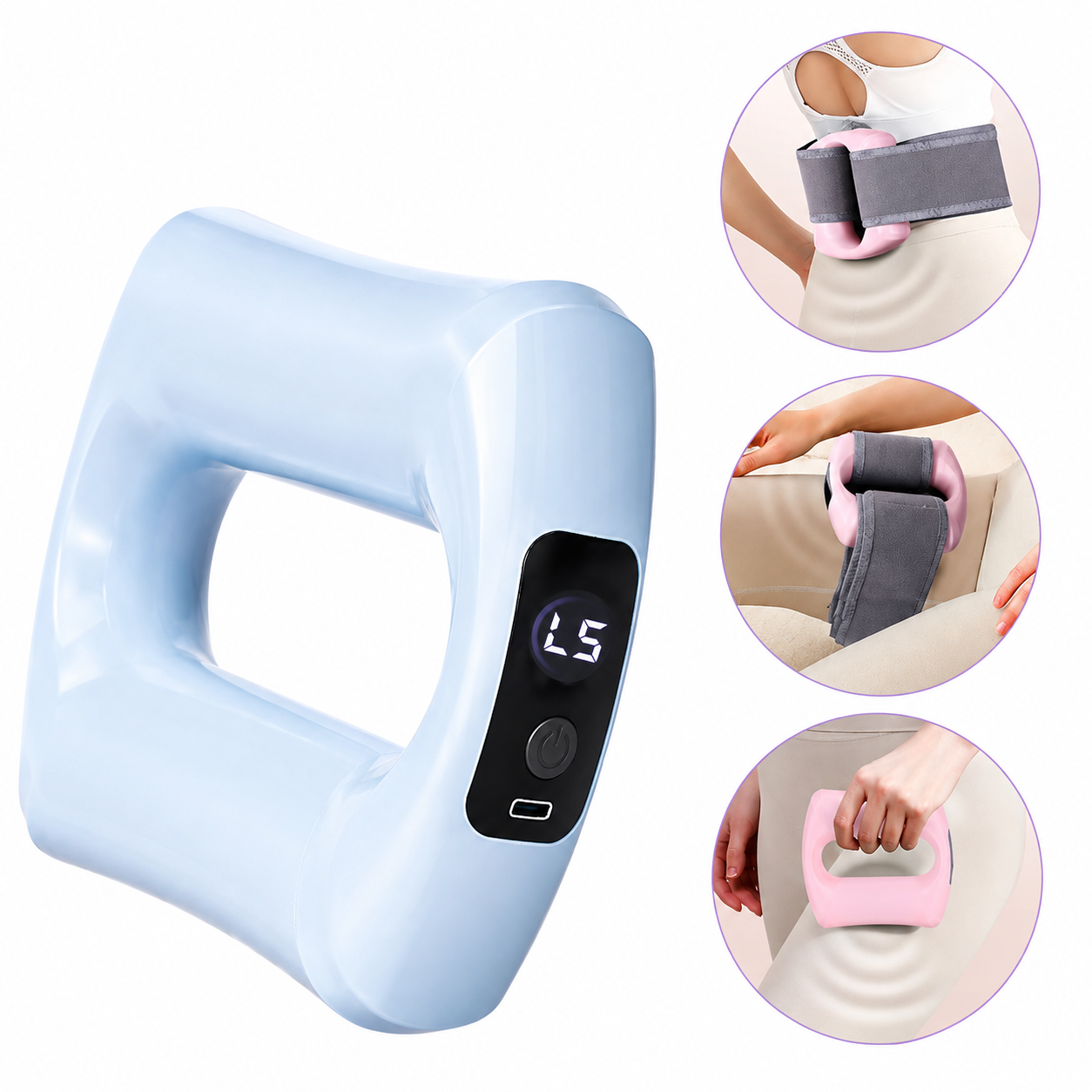 Electric Body Fascia Massage Ring Deep Tissue Massager