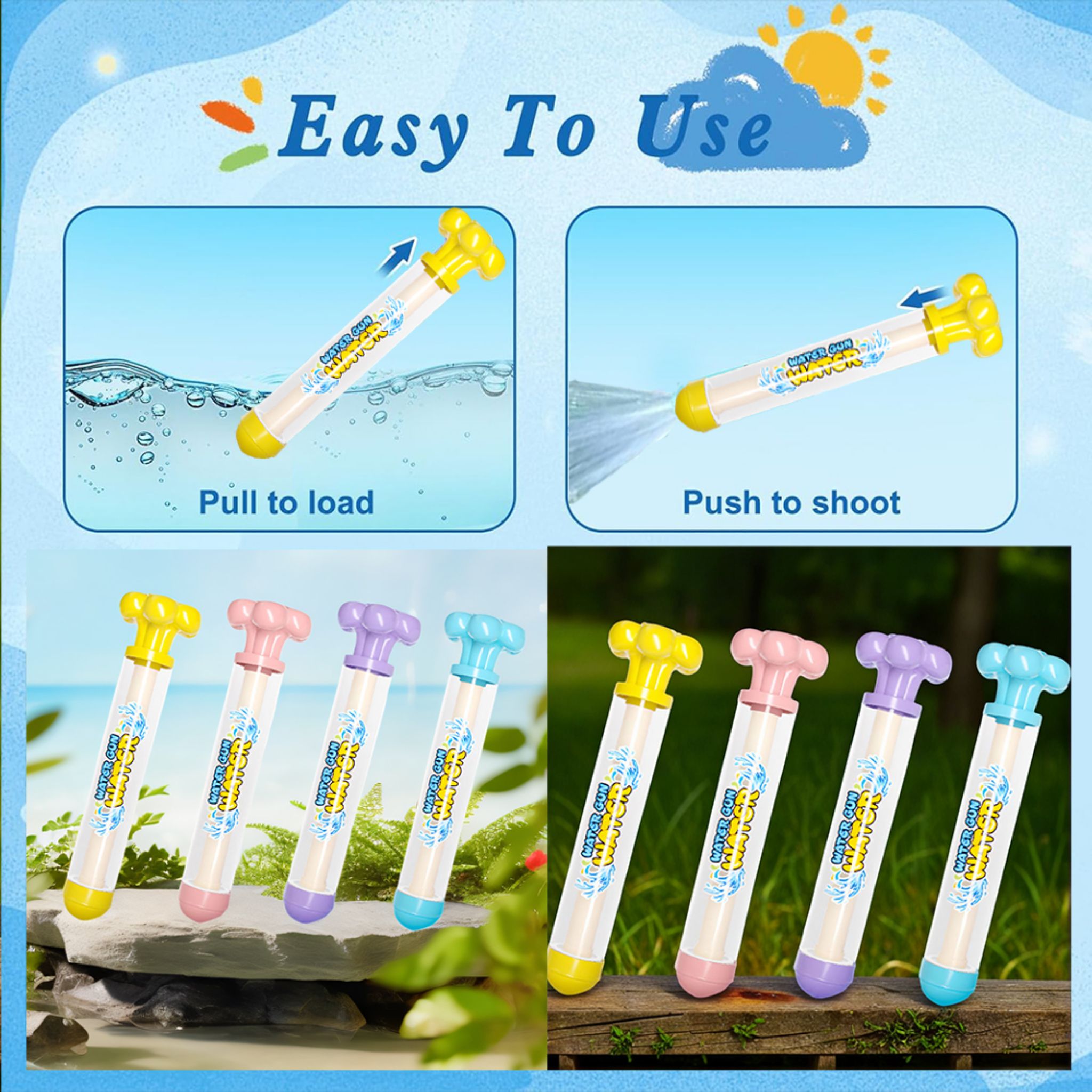 Fireworks Spray Water Gun for Kids Outdoor Pool & Backyard Summer Fun - Web Luxes
