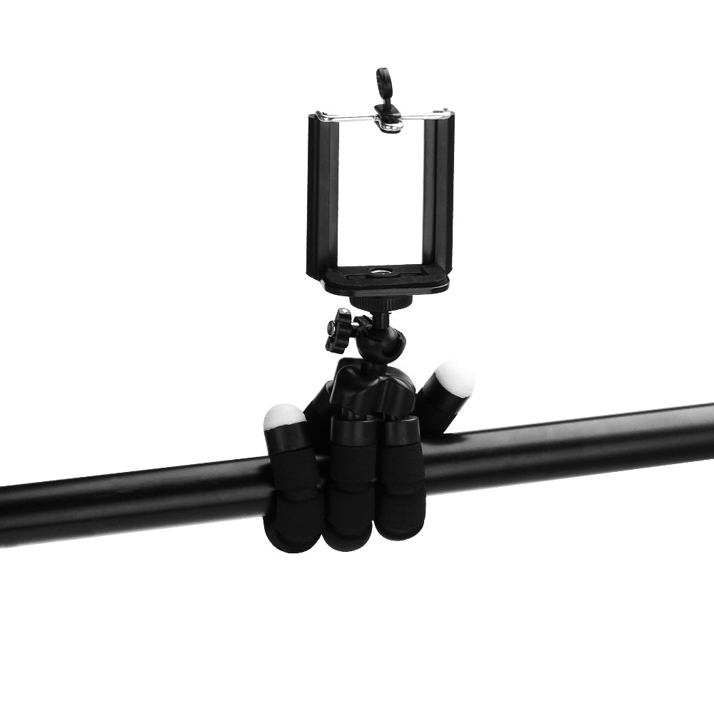 Flexible Mini Tripod for Phone & Camera with Smartphone Holder, Ball Head & Bluetooth Remote