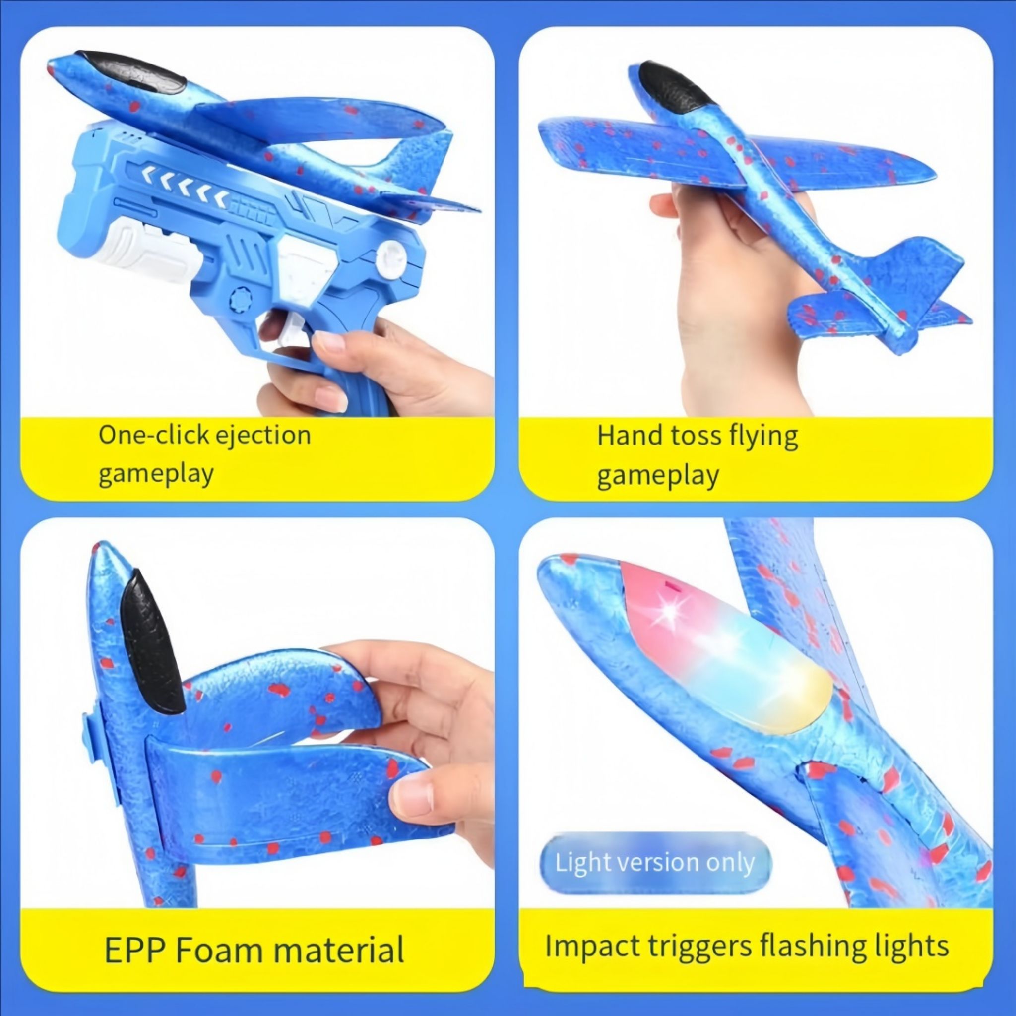 Foam Airplane Launcher Toy Set for Outdoor Flying Games & Active Play - Web Luxes