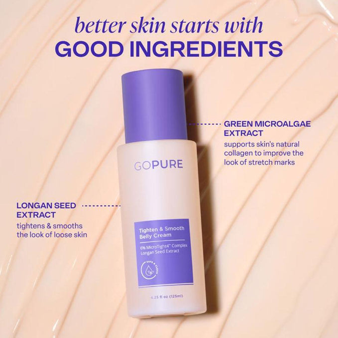 GoPure Tighten Smooth Belly Cream 125ml Body Moisturizer