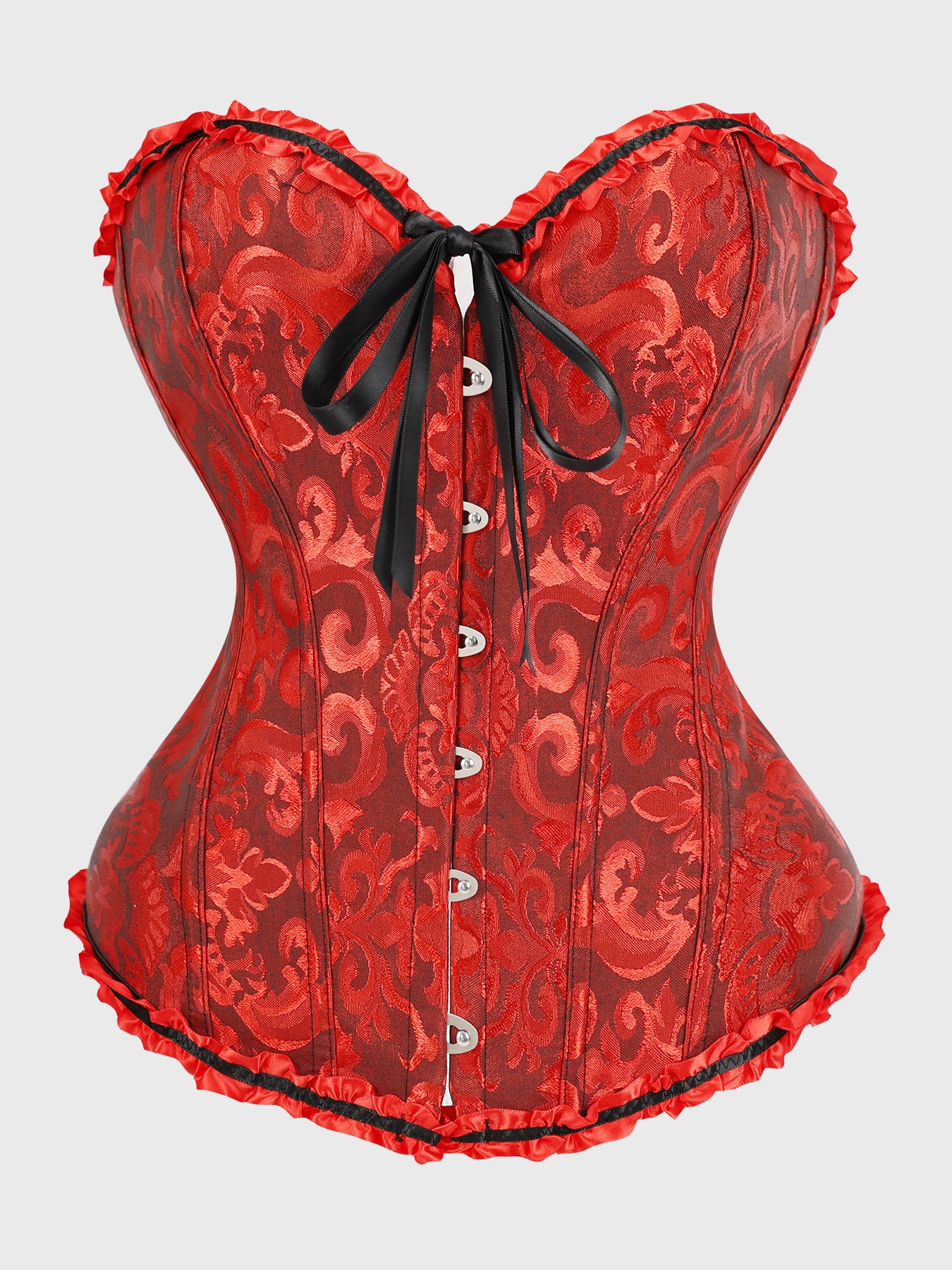 Gothic Jacquard Corset Top