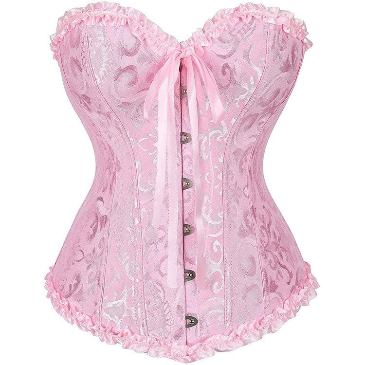 Gothic Jacquard Corset Top