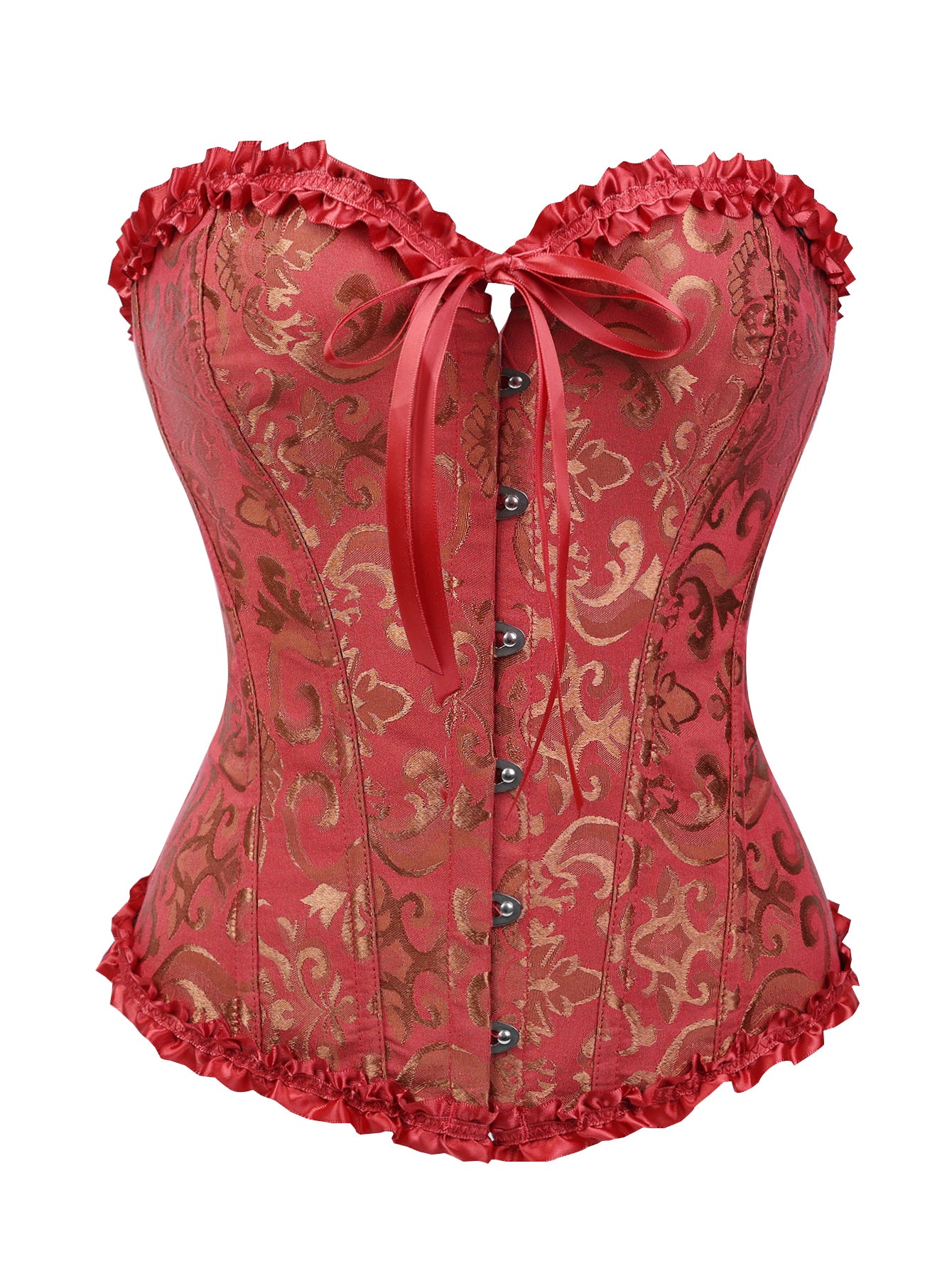 Gothic Jacquard Corset Top