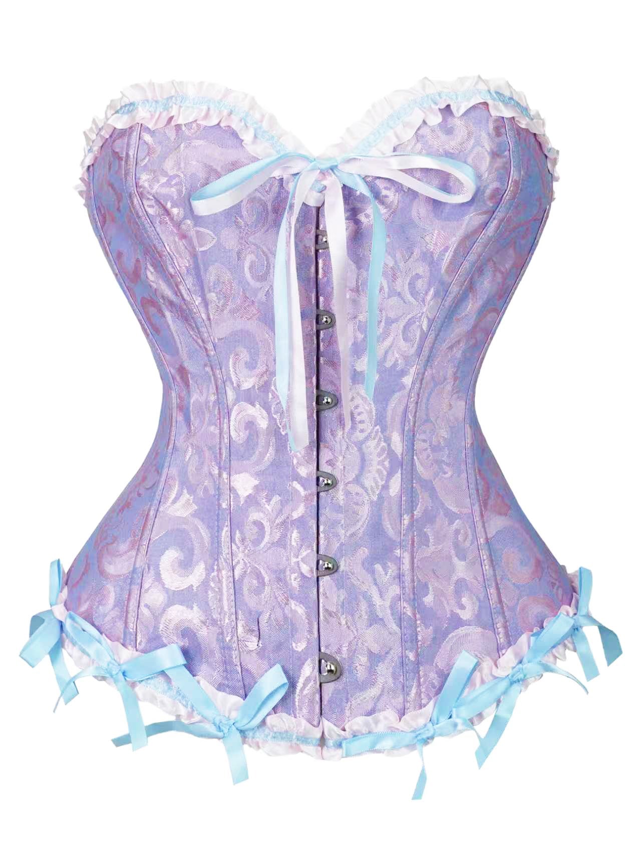 Gothic Jacquard Corset Top
