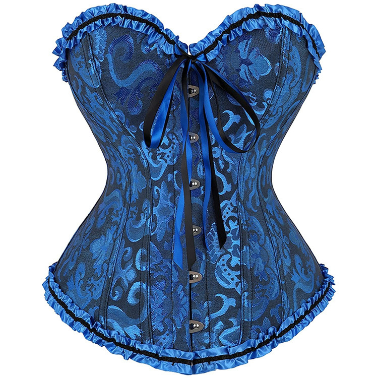 Gothic Jacquard Corset Top