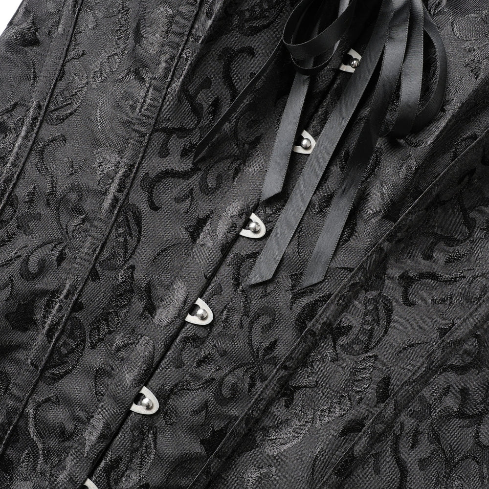 Gothic Jacquard Corset Top