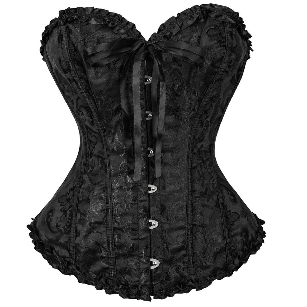 Gothic Jacquard Corset Top