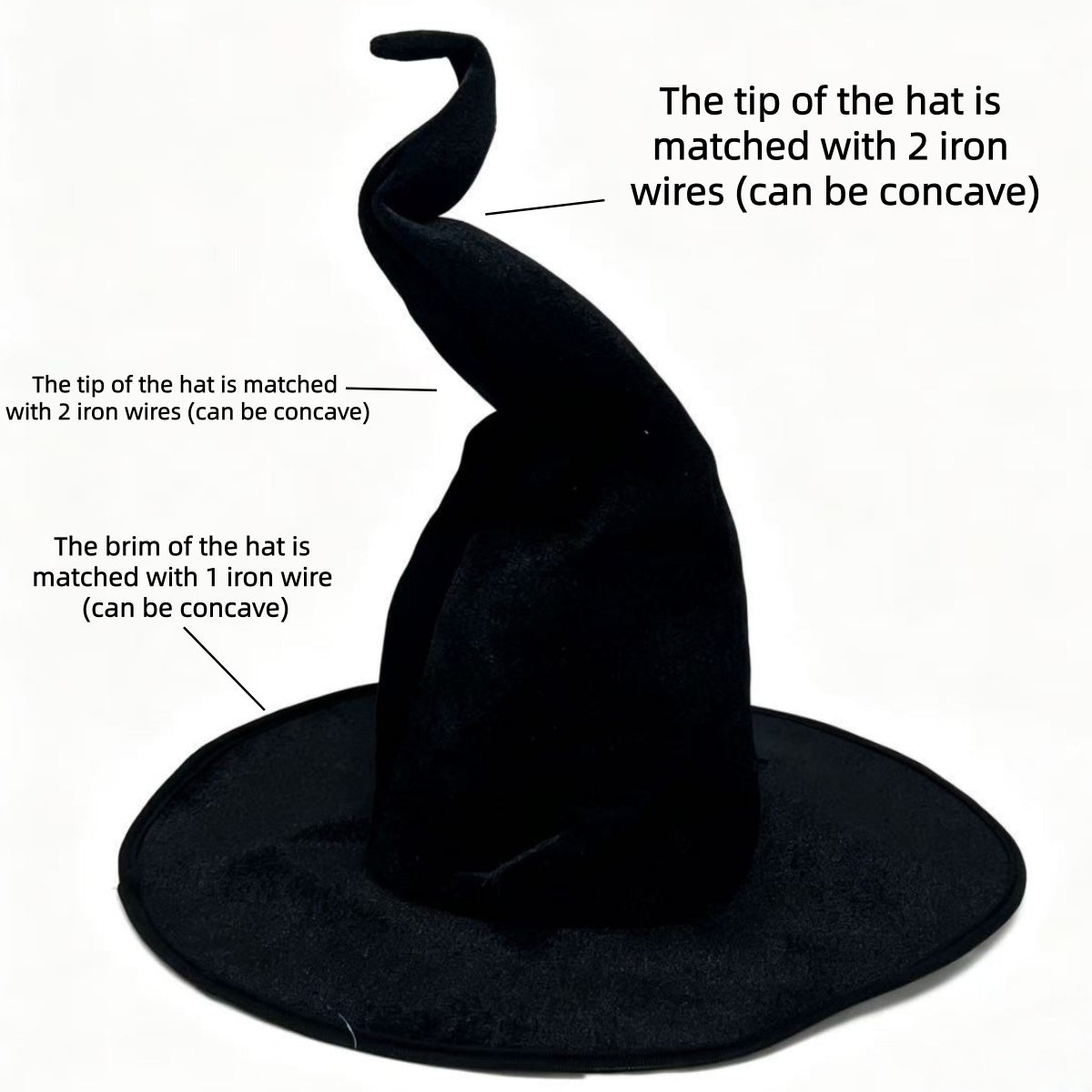 Halloween Black Witch Hat
