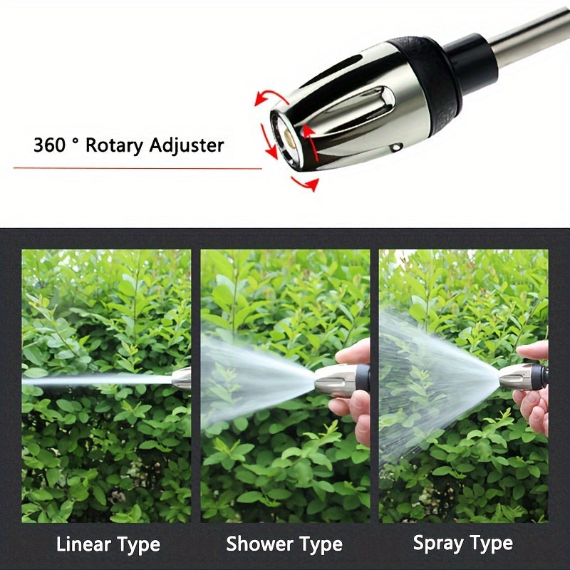 High-Pressure Car Wash Water Gun with Foam Sprayer – Adjustable Garden Hose Nozzle for Car Washing, RV Cleaning, Patio, Driveway & Garden Watering