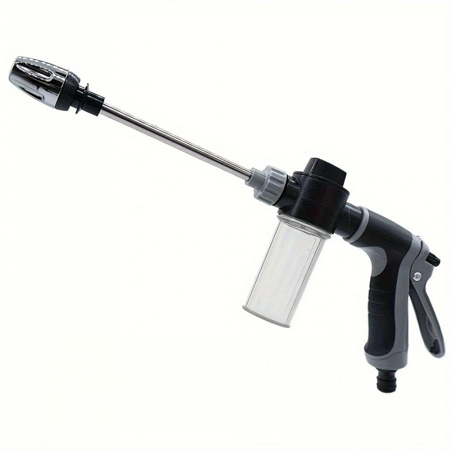 High-Pressure Car Wash Water Gun with Foam Sprayer – Adjustable Garden Hose Nozzle for Car Washing, RV Cleaning, Patio, Driveway & Garden Watering
