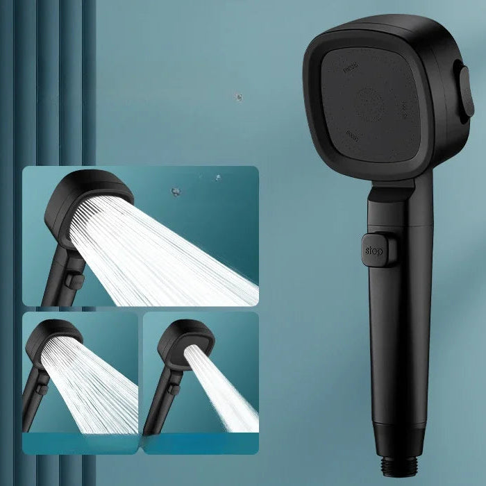 High Pressure 3 Mode Water Saving Shower Head Adjustable
