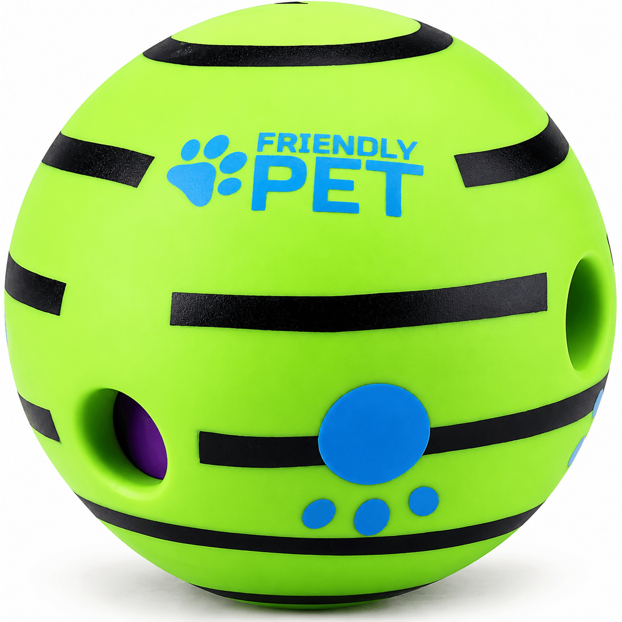 Interactive Giggle Dog Ball Toy, Wobble Treat Dispensing Ball with Fun Sounds for Small, Medium & Large Dogs - WebLuxes Store