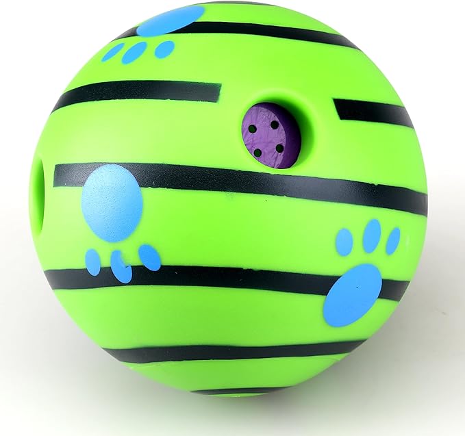 Interactive Giggle Dog Ball Toy, Wobble Treat Dispensing Ball with Fun Sounds for Small, Medium & Large Dogs - WebLuxes Store