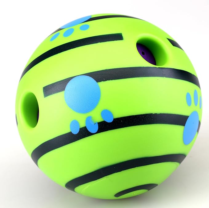 Interactive Giggle Dog Ball Toy, Wobble Treat Dispensing Ball with Fun Sounds for Small, Medium & Large Dogs - WebLuxes Store