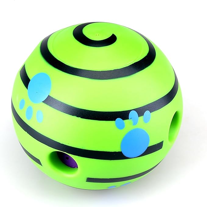 Interactive Giggle Dog Ball Toy, Wobble Treat Dispensing Ball with Fun Sounds for Small, Medium & Large Dogs - WebLuxes Store