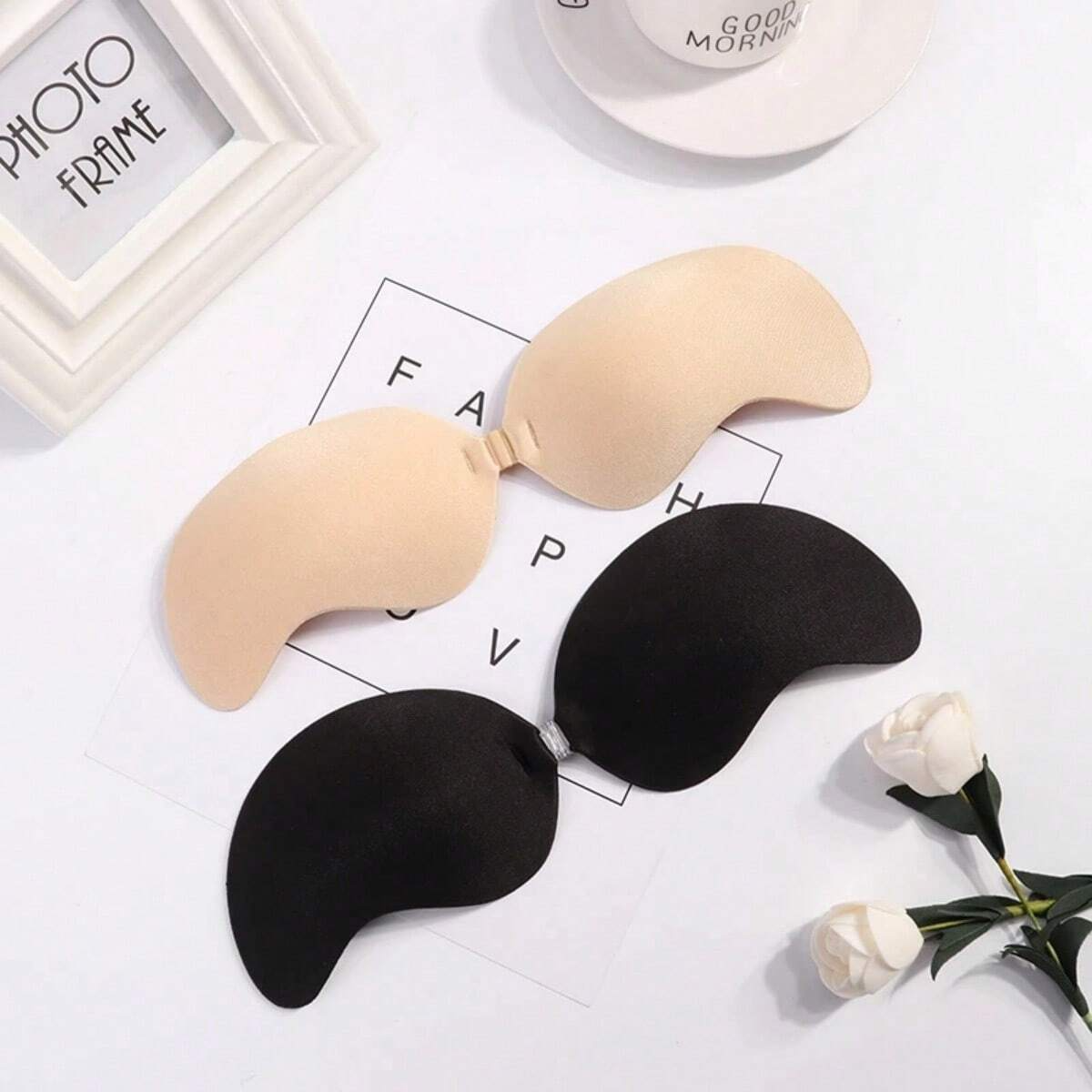 Invisible Silicone Adhesive Bra Patches for Women Reusable