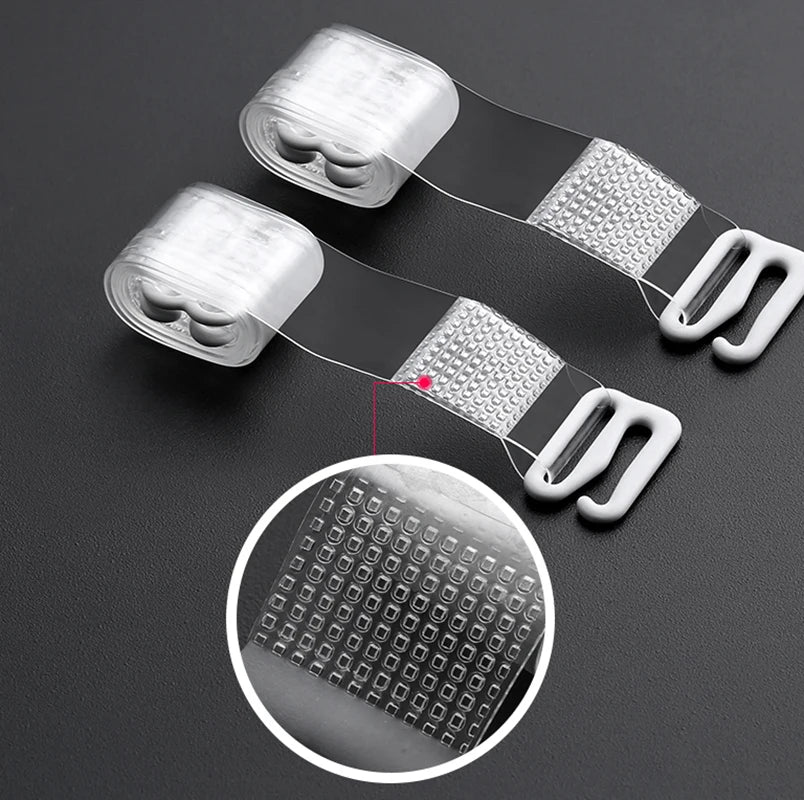 Invisible Transparent Adjustable Silicone Bra Straps