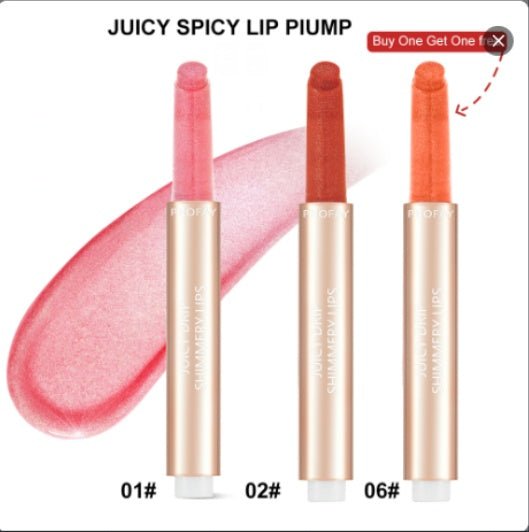 Juicy Lip Plumper Gloss Balm Hydrating Shimmer Lipstick Long-Wearing Moisturizing Lip Color - WebLuxes Store
