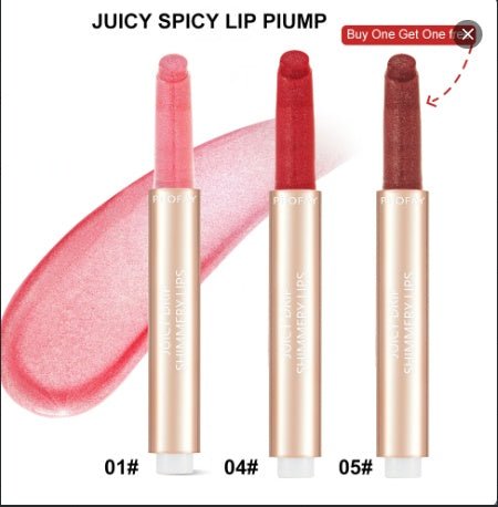 Juicy Lip Plumper Gloss Balm Hydrating Shimmer Lipstick Long-Wearing Moisturizing Lip Color - WebLuxes Store