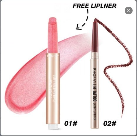 Juicy Lip Plumper Gloss Balm Hydrating Shimmer Lipstick Long-Wearing Moisturizing Lip Color - WebLuxes Store