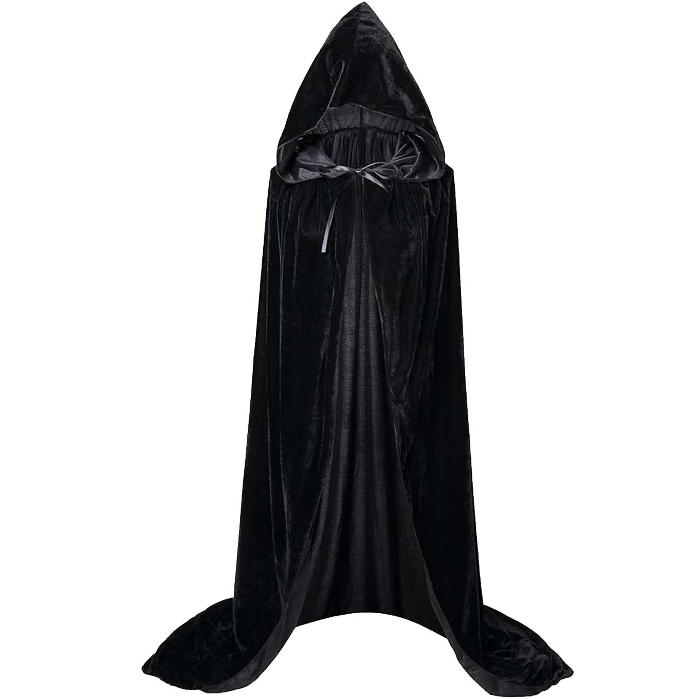 Long Hooded Halloween Velvet Cloak