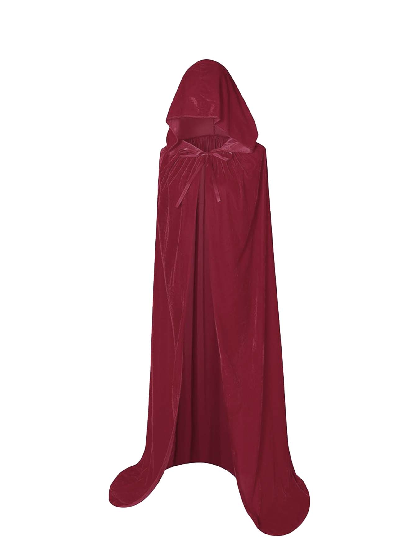 Long Hooded Halloween Velvet Cloak