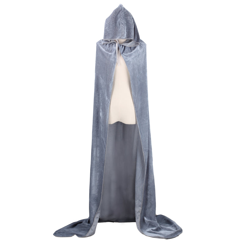 Long Hooded Halloween Velvet Cloak