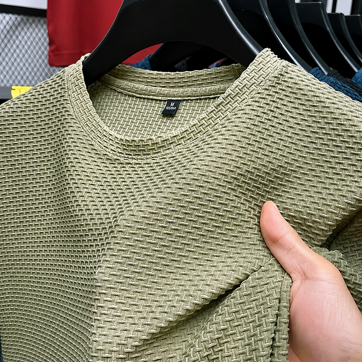 Men's Bamboo Ice Silk Mesh T-Shirt – Breathable Short Sleeve Slim Fit Summer Casual Crew Neck Tee