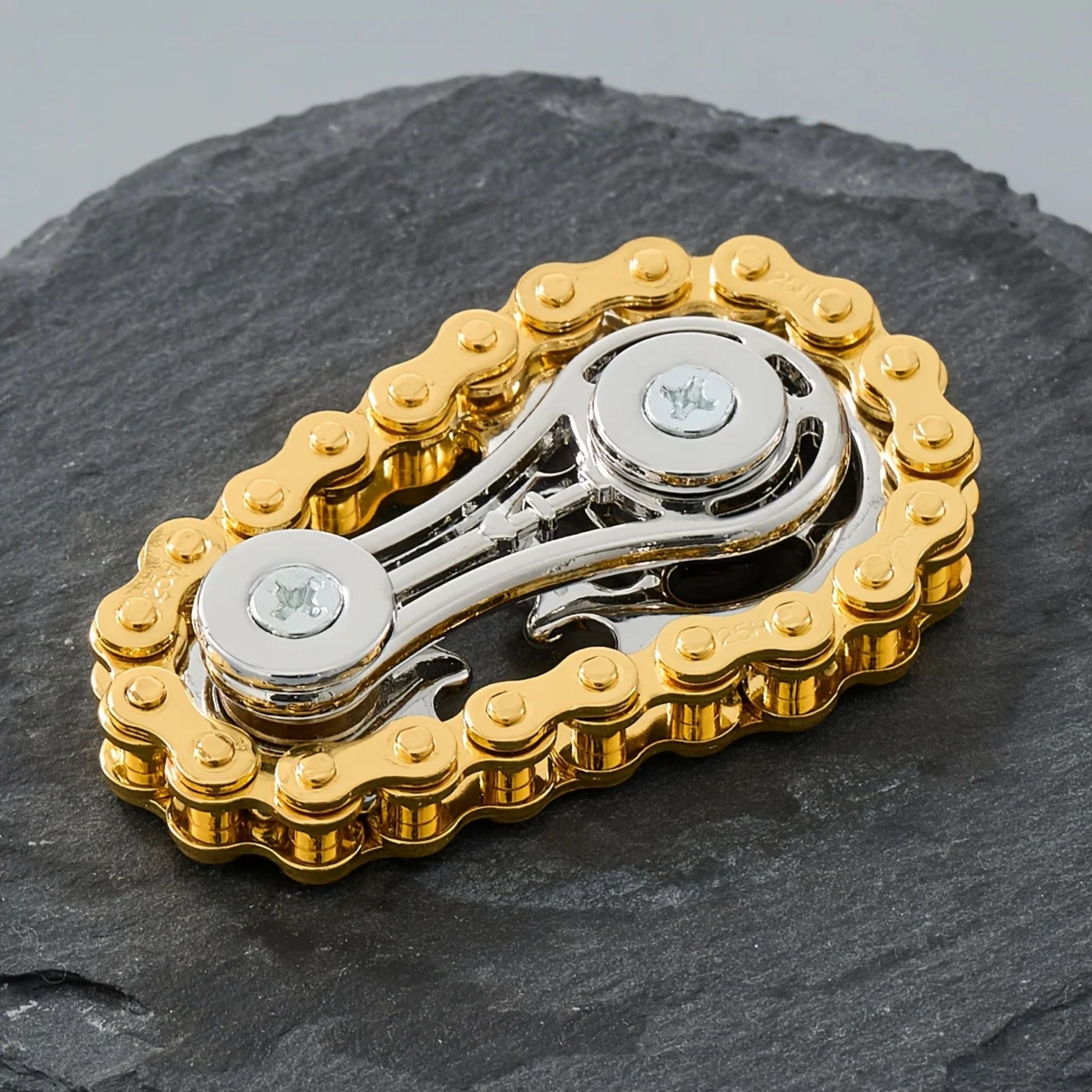 Metal Bike Chain Fidget Spinner EDC Stress Relief Desk Toy - Web Luxes