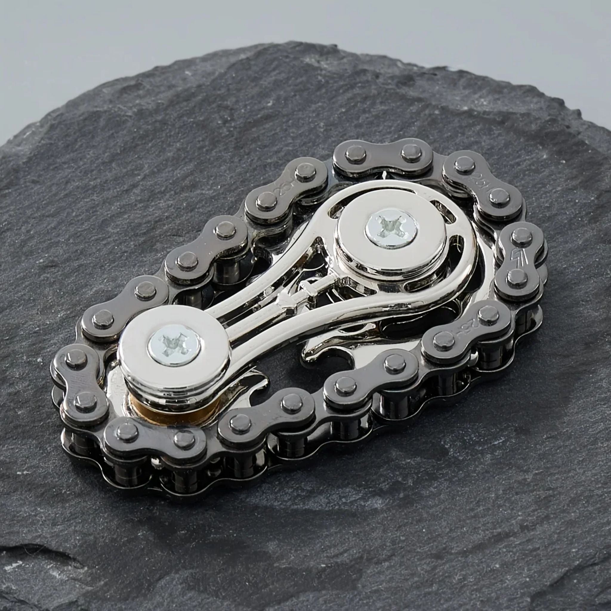 Metal Bike Chain Fidget Spinner EDC Stress Relief Desk Toy - Web Luxes