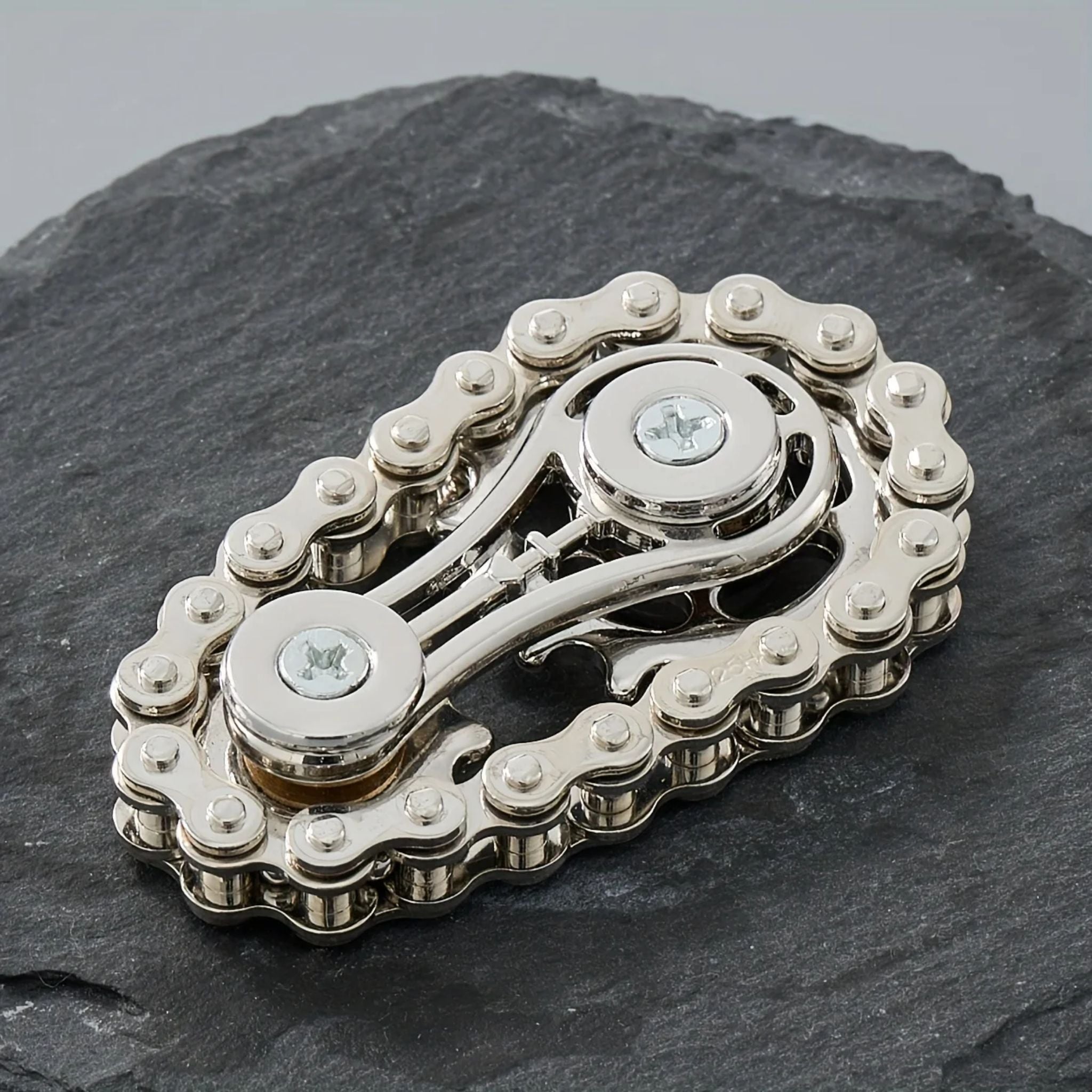 Metal Bike Chain Fidget Spinner EDC Stress Relief Desk Toy - Web Luxes
