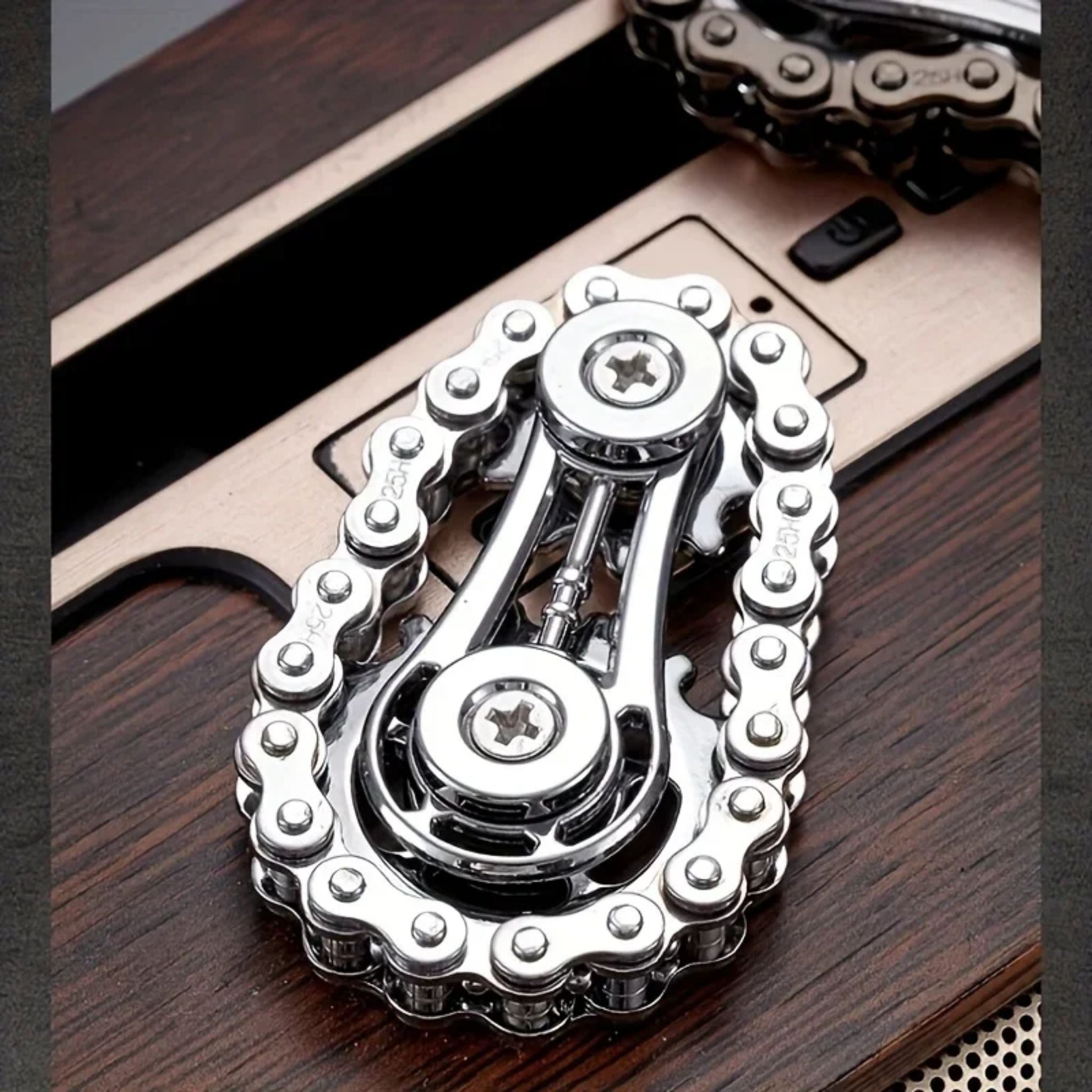 Metal Bike Chain Fidget Spinner EDC Stress Relief Desk Toy - Web Luxes