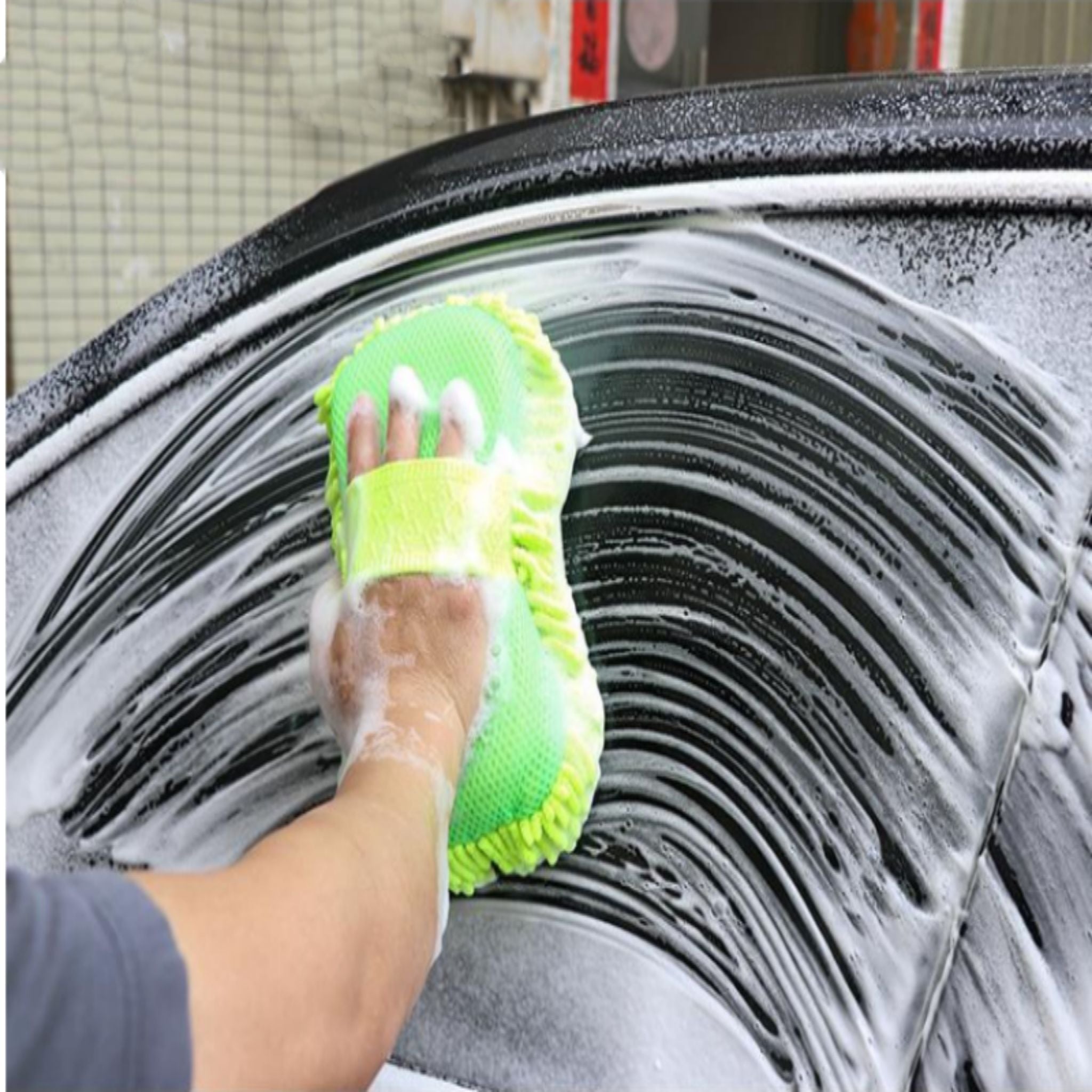 Microfiber Car Wash Sponge Mitt for Scratch-Free Cleaning & Detailing - Web Luxes