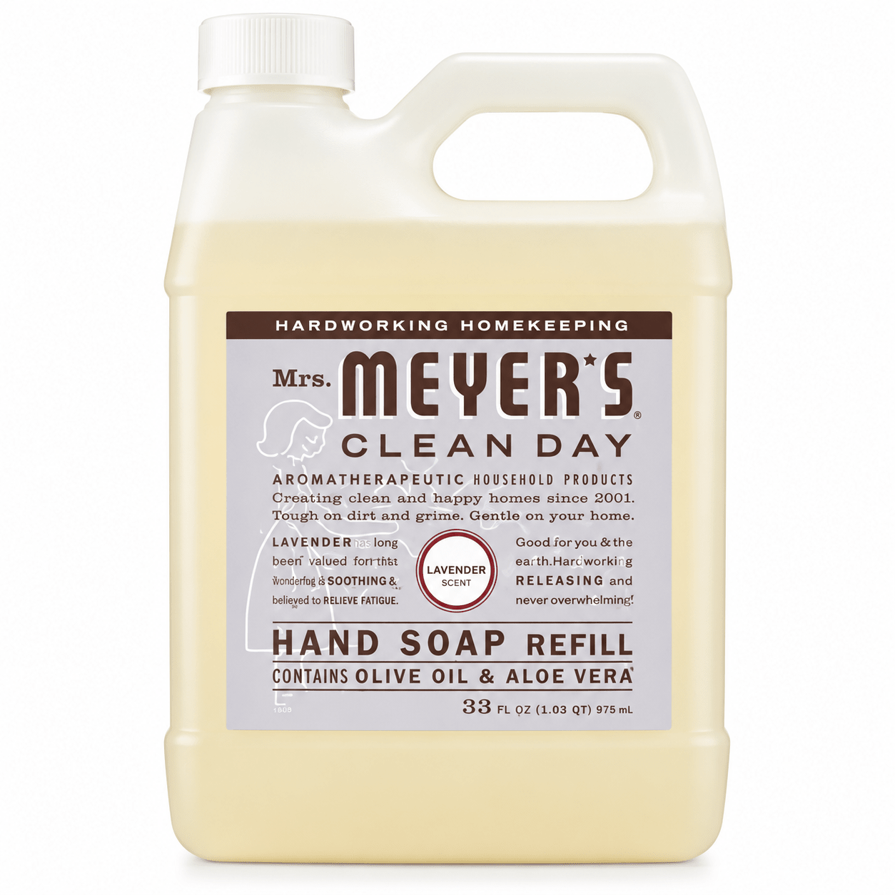 Lavender Foaming Hand Soap Refill 33 fl oz Plant-Based Liquid Hand Wash for Kitchen & Bathroom, Moisturizing Formula - WebLuxes Store