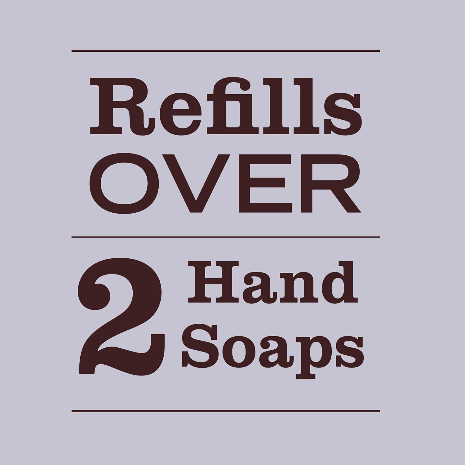Lavender Foaming Hand Soap Refill 33 fl oz Plant-Based Liquid Hand Wash for Kitchen & Bathroom, Moisturizing Formula - WebLuxes Store