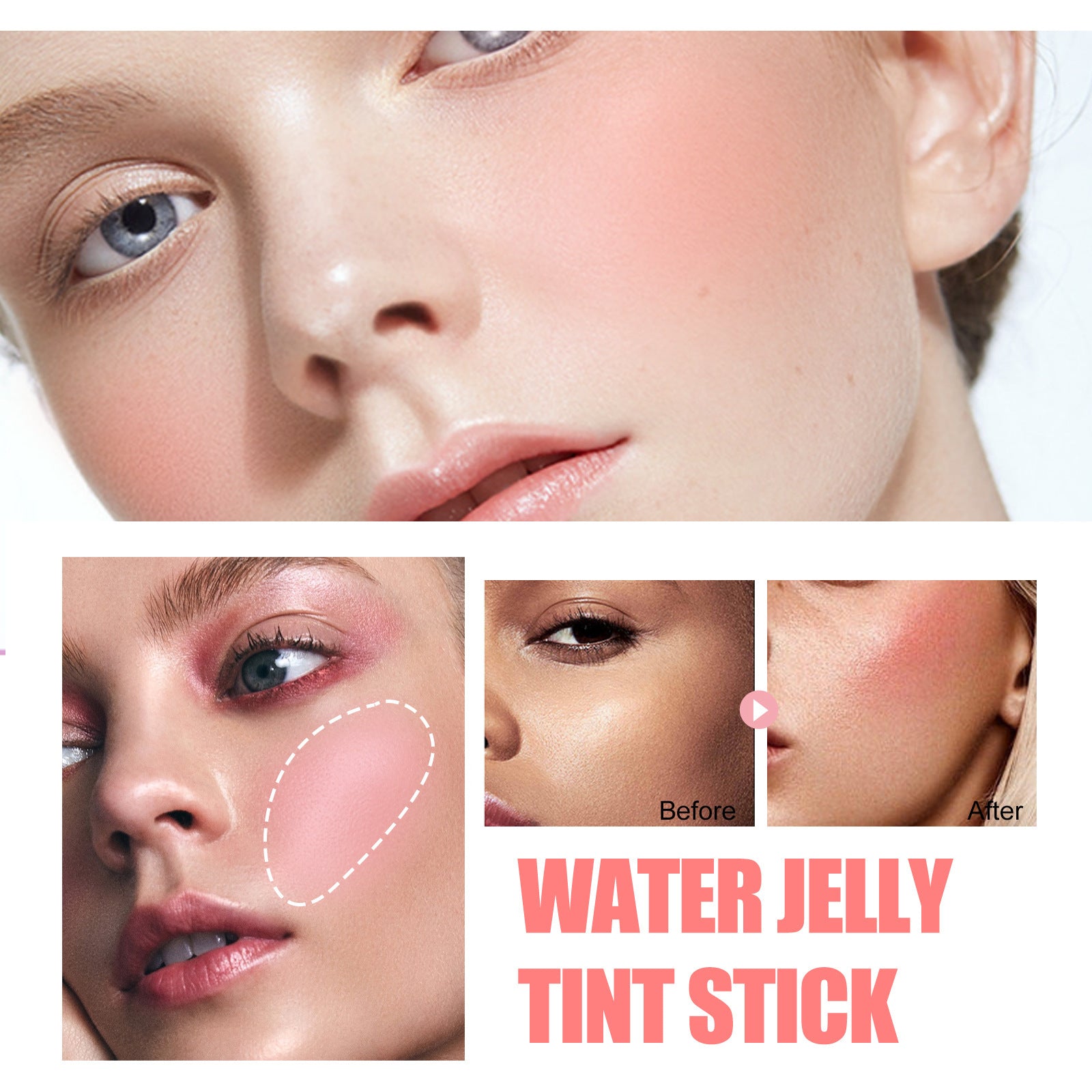 Multifunctional Blush & Lip Gloss Stick for Natural, Moisturizing, Long-Lasting Matte Finish Makeup - WebLuxes Store