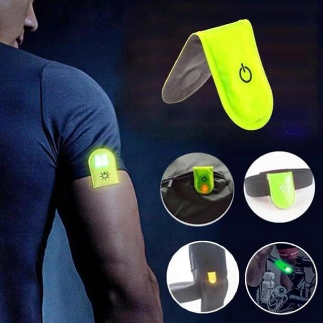 Night Running Reflector Light Magnetic LED Safety Clip | Rechargeable Outdoor Running & Cycling Light - Web Luxes