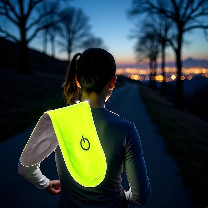 Night Running Reflector Light Magnetic LED Safety Clip | Rechargeable Outdoor Running & Cycling Light - Web Luxes